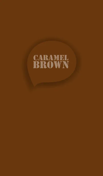 [LINE着せ替え] Love Caramel Brown Button (jp)の画像1