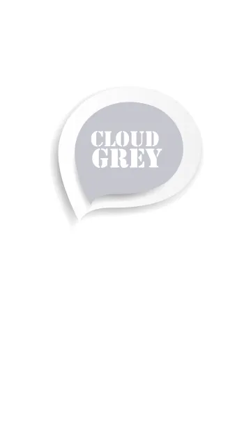 [LINE着せ替え] Cloud Gray Button In White (jp)の画像1