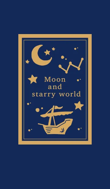 [LINE着せ替え] Moon and starry worldの画像1