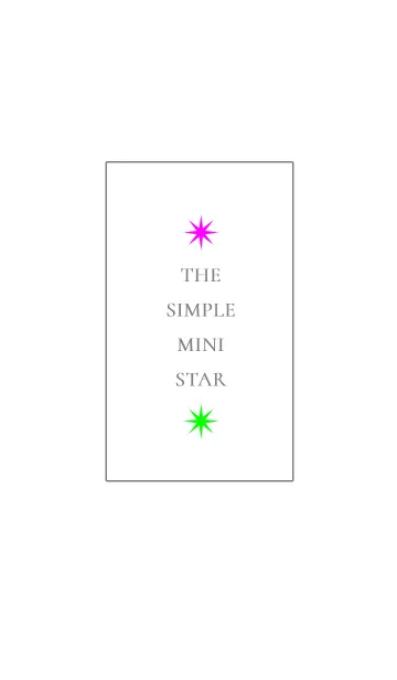 [LINE着せ替え] ザ シンプル ミニ スター 3の画像1