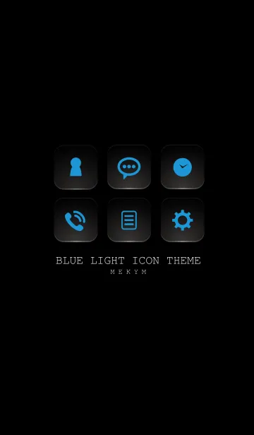 [LINE着せ替え] BLUE LIGHT ICON THEME -SWITCH- 7の画像1