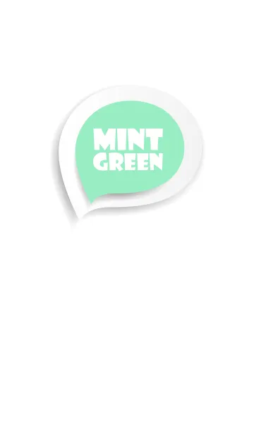 [LINE着せ替え] Mint Green Button In White (jp)の画像1