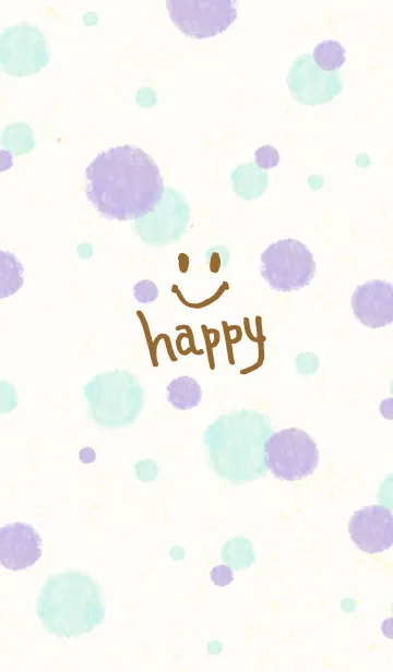 [LINE着せ替え] Smile 水彩丸17の画像1