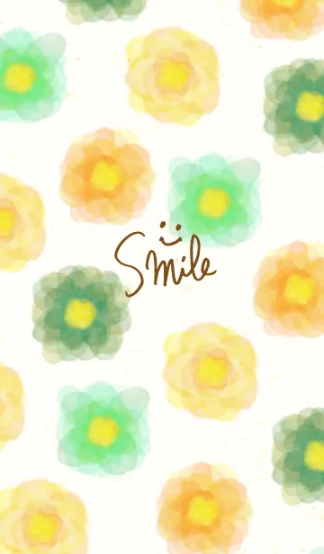 [LINE着せ替え] 水彩カラフルお花18の画像1