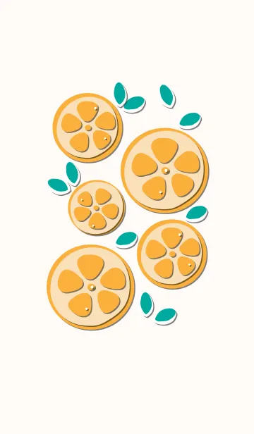 [LINE着せ替え] Sliced orange theme 30の画像1