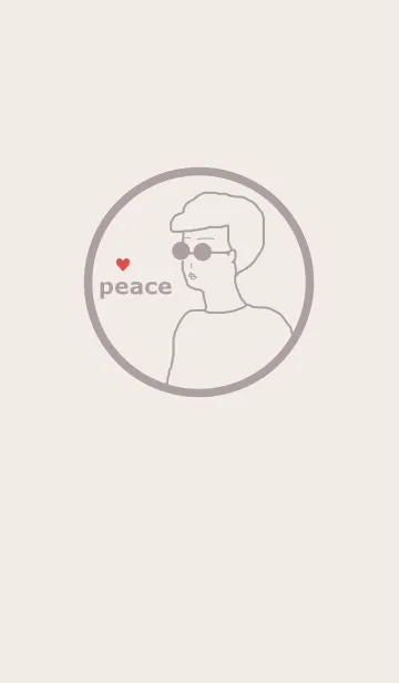 [LINE着せ替え] PEACE BOY (#12/dusty color)の画像1