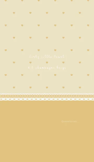 Girly Little Heart N.C champagne beigeの着せ替えメイン画像