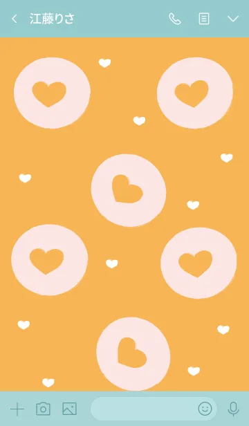 [LINE着せ替え] lovely mini heart 106の画像3