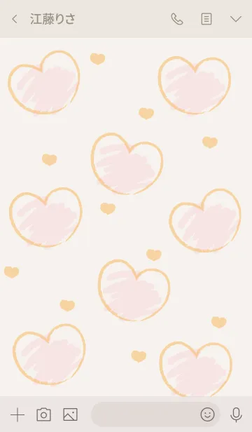 [LINE着せ替え] Sweet mini heart new version 6の画像3