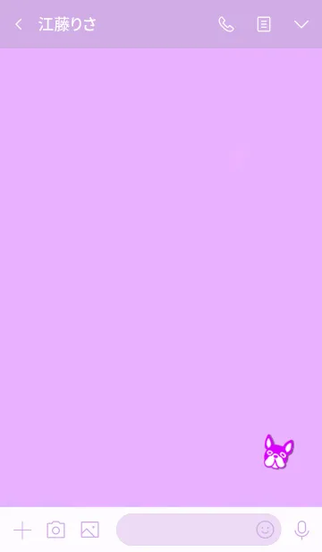 [LINE着せ替え] Simple bulldog 10の画像3