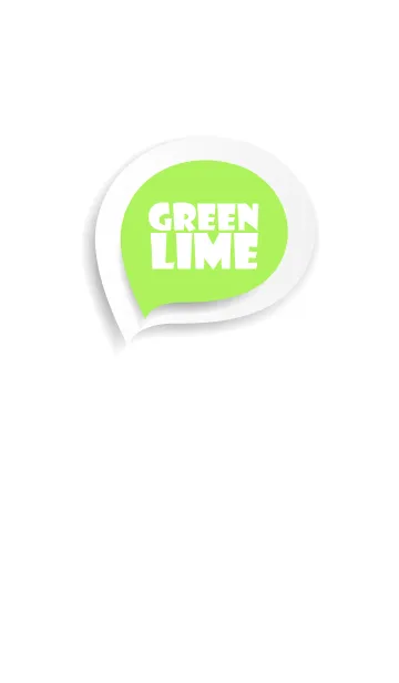 [LINE着せ替え] Lime Green Button In White (jp)の画像1