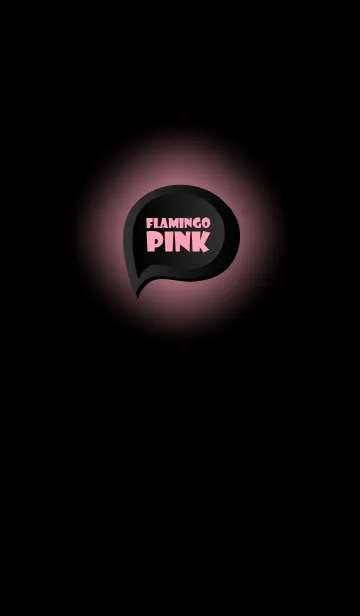 [LINE着せ替え] Flamingo Pink Button In Black (jp)の画像1