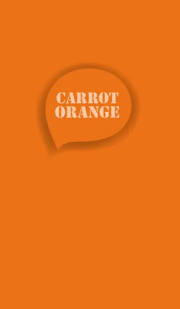 [LINE着せ替え] Love Carrot Orange Button (jp)の画像1