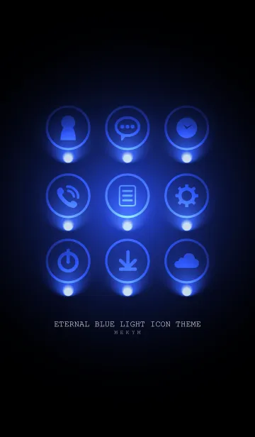 [LINE着せ替え] ETERNAL BLUE LIGHT ICON THEME 2の画像1