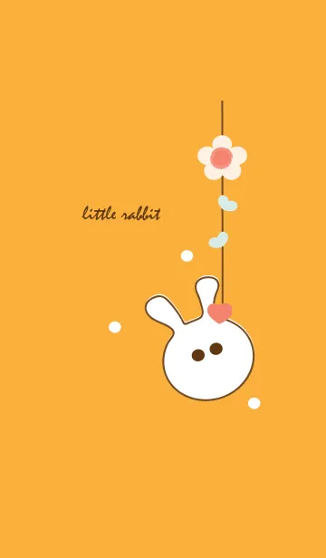 [LINE着せ替え] little rabbit with little heart 17の画像1