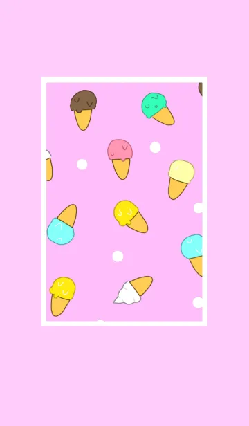 [LINE着せ替え] colorful ice cream japanの画像1