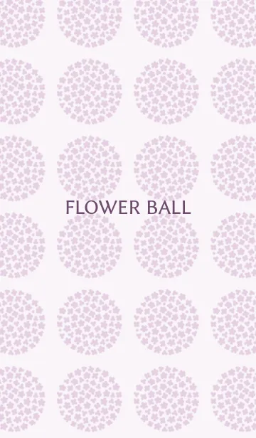 [LINE着せ替え] FLOWER BALL -pale orchid-の画像1
