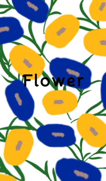 [LINE着せ替え] Flower -北欧デザイン-の画像1