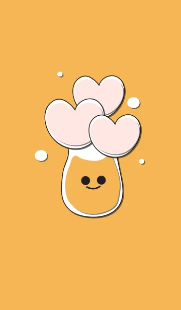 [LINE着せ替え] Heart flower in the smily vase 12の画像1