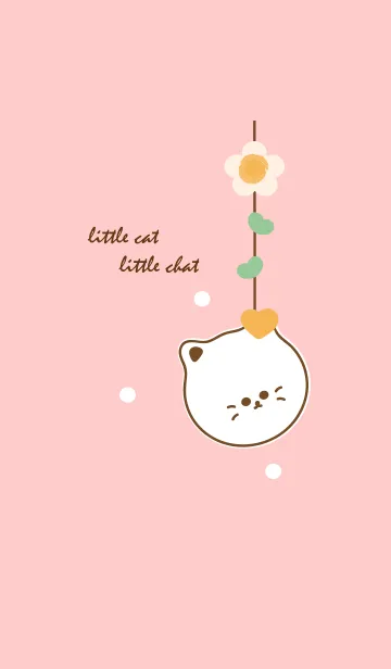 [LINE着せ替え] little cat with little heart 13の画像1