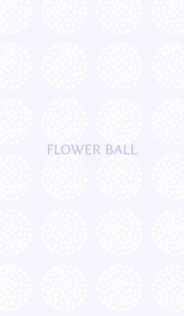 [LINE着せ替え] FLOWER BALL -pale iris-の画像1