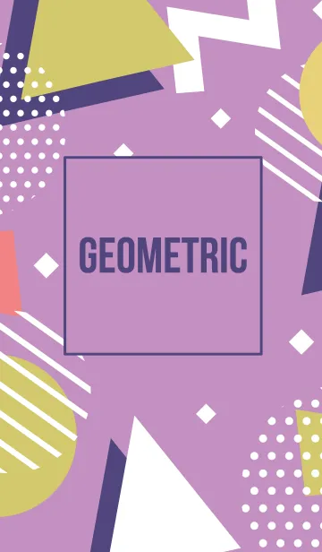 [LINE着せ替え] Geometric Lilac Violetの画像1