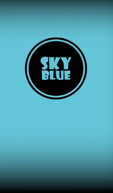 [LINE着せ替え] Sky Blue And Black Ver.6 (jp)の画像1