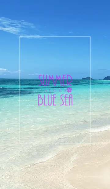 [LINE着せ替え] SUMMER BLUE SEA ALOHA 47.の画像1