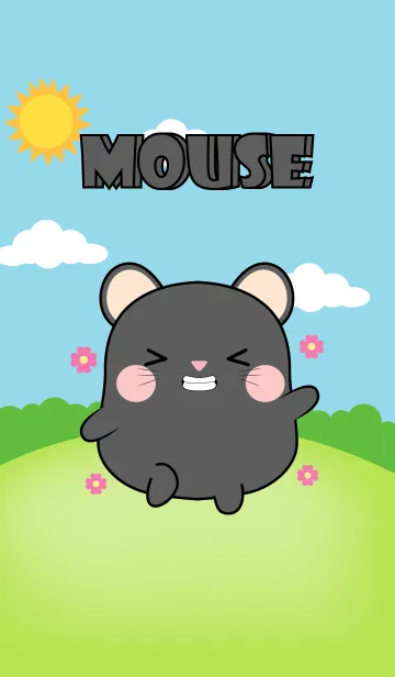 [LINE着せ替え] Fat Black Mouse Theme (jp)の画像1