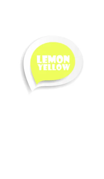 [LINE着せ替え] Lemon Yellow Button In White (jp)の画像1