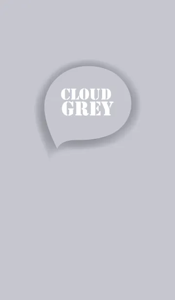 [LINE着せ替え] Love Cloud Gray Button (jp)の画像1