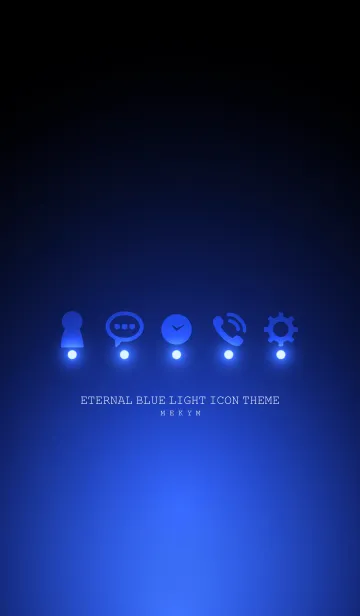 [LINE着せ替え] ETERNAL BLUE LIGHT ICON THEMEの画像1