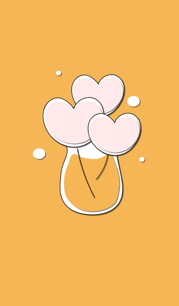 [LINE着せ替え] Heart flower in the vase 30の画像1