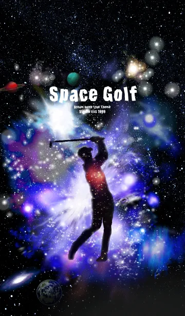 [LINE着せ替え] ゴルフ 宇宙 Space Golfの画像1