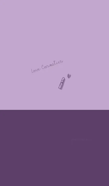 [LINE着せ替え] Love Cosmetics grape purpleの画像1