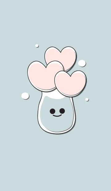 [LINE着せ替え] Heart flower in the smily vase 11の画像1