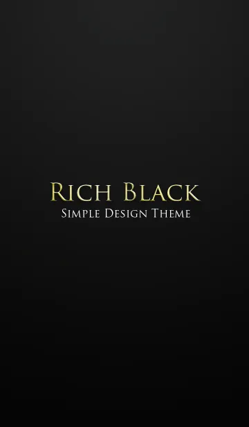 [LINE着せ替え] RICH BLACKの画像1