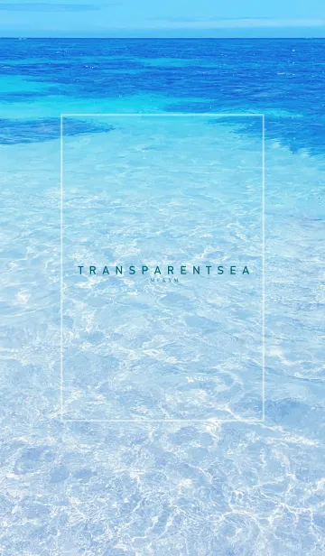 [LINE着せ替え] TRANSPARENT SEA -MEKYM-の画像1