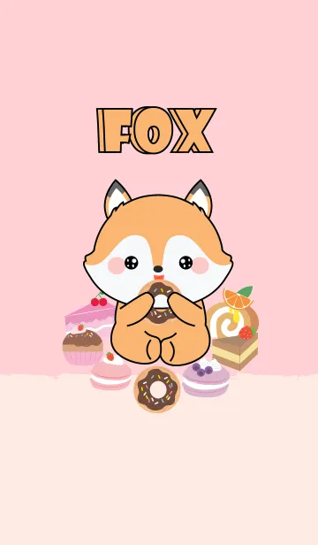 [LINE着せ替え] Sweet Fox Theme (jp)の画像1