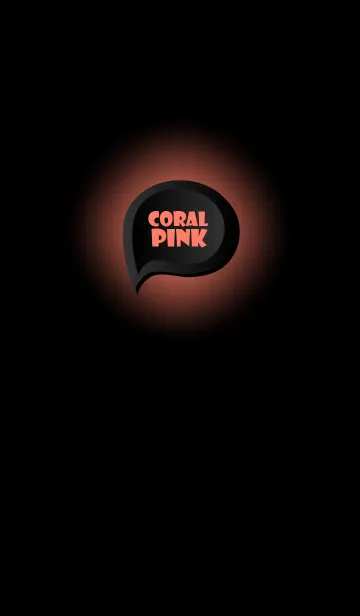 [LINE着せ替え] Coral Pink Button In Black (jp)の画像1