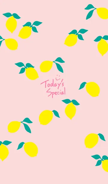 [LINE着せ替え] レモン ピンクの画像1