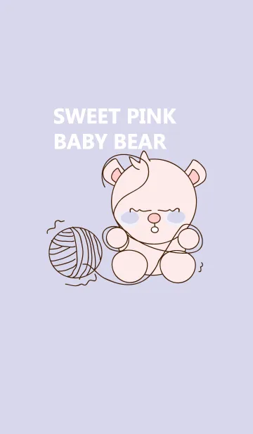 [LINE着せ替え] Sweet pink baby bear 37の画像1