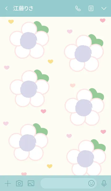 [LINE着せ替え] Lovely mini flower 90 :)の画像3