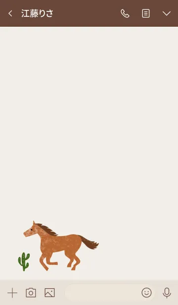 [LINE着せ替え] simple Horse_01の画像3