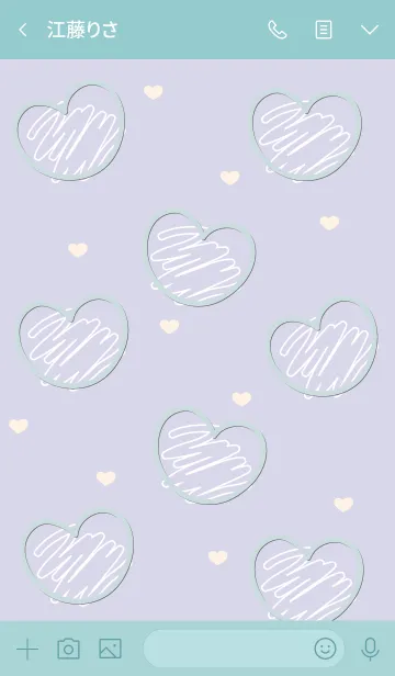 [LINE着せ替え] Sweet mini heart 63の画像3