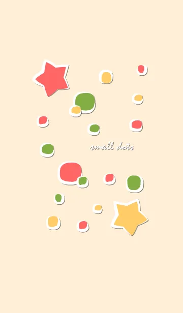 [LINE着せ替え] Small colorful dots 43の画像1