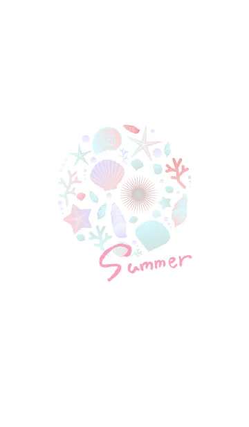 [LINE着せ替え] summer Sea shells 03の画像1