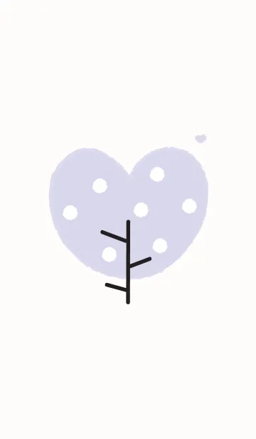 [LINE着せ替え] Lovely heart tree (Crayon version) 6の画像1