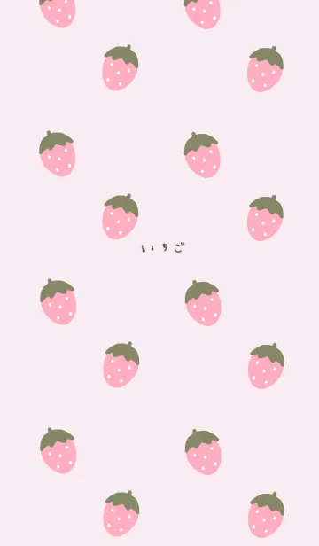 [LINE着せ替え] ピンクと苺。の画像1