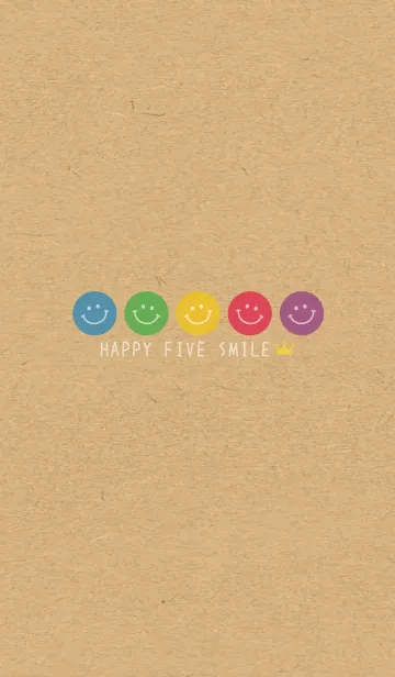 [LINE着せ替え] HAPPY FIVE SMILE -CROWN- 3の画像1
